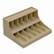 Controltek Coin Wrapper and Bill Strap 2-Tier Rack, 11 Compartments, 9.38 x 8.13 4.63, Metal, Pebble Beige 500013 - alternate 1